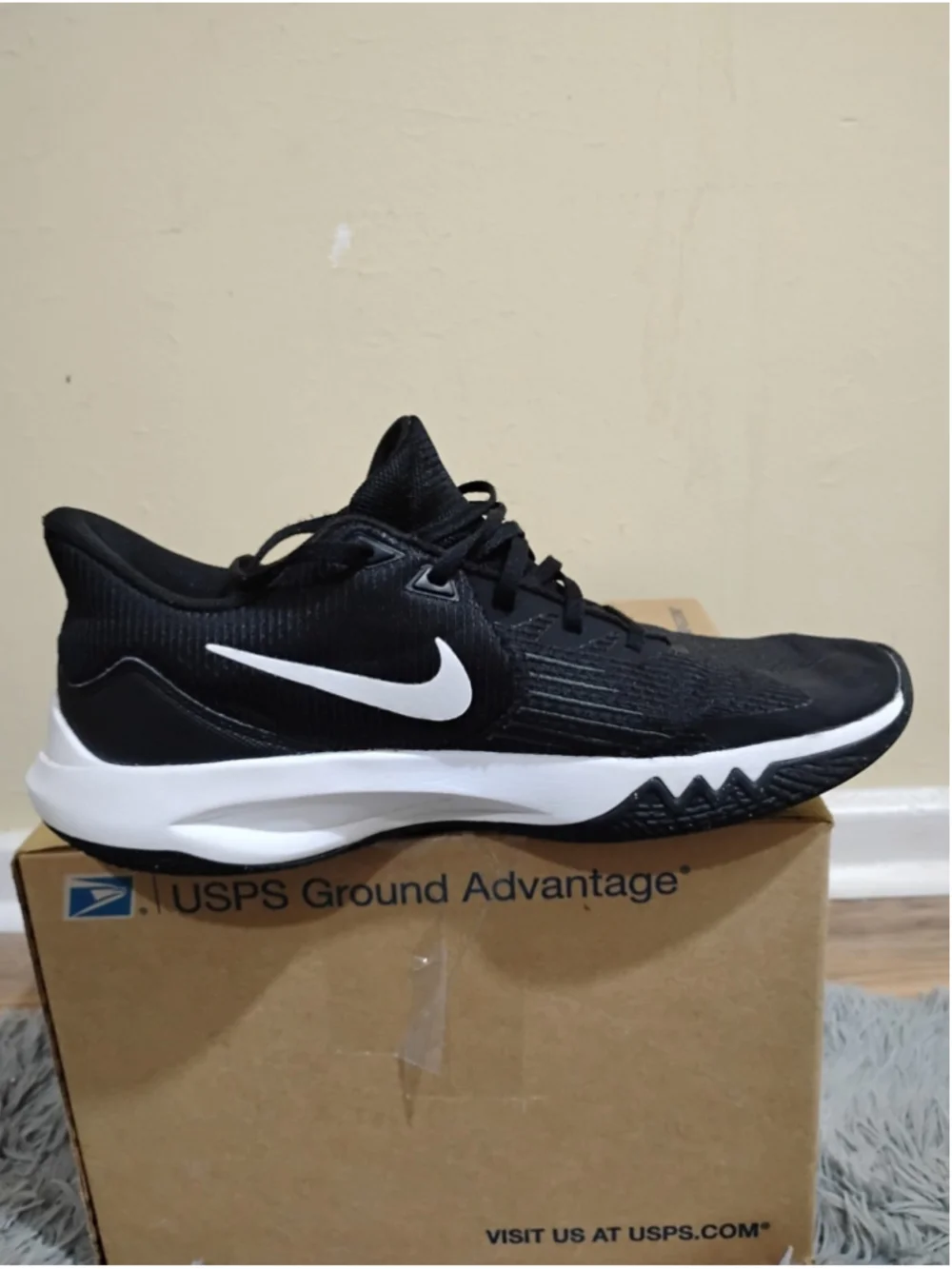 Nike Precision 5 Men Size 12 Black White Athletic Shoes Sneakers CW3403-003